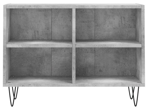 Betonszürke szerelt fa TV-szekrény 69,5x30x50 cm