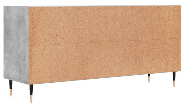 Betonszürke szerelt fa TV-szekrény 103,5x30x50 cm