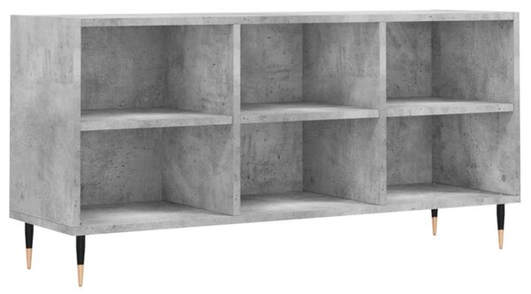 Betonszürke szerelt fa TV-szekrény 103,5x30x50 cm