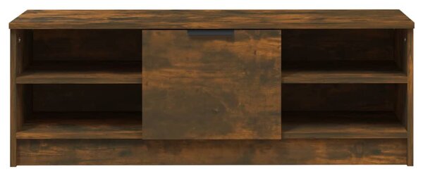 Füstös tölgyszínű szerelt fa TV-szekrény 102 x 35,5 x 36,5 cm