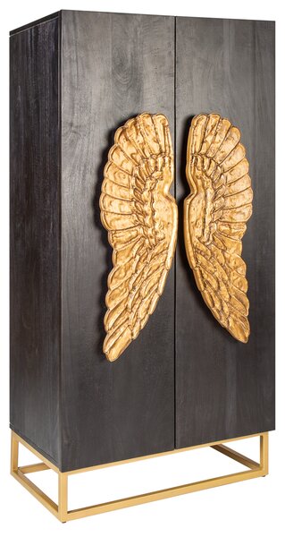 Komód ANGEL 70 cm - fekete, arany