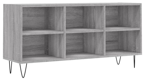 Szürke sonoma színű szerelt fa TV-szekrény 103,5x30x50 cm