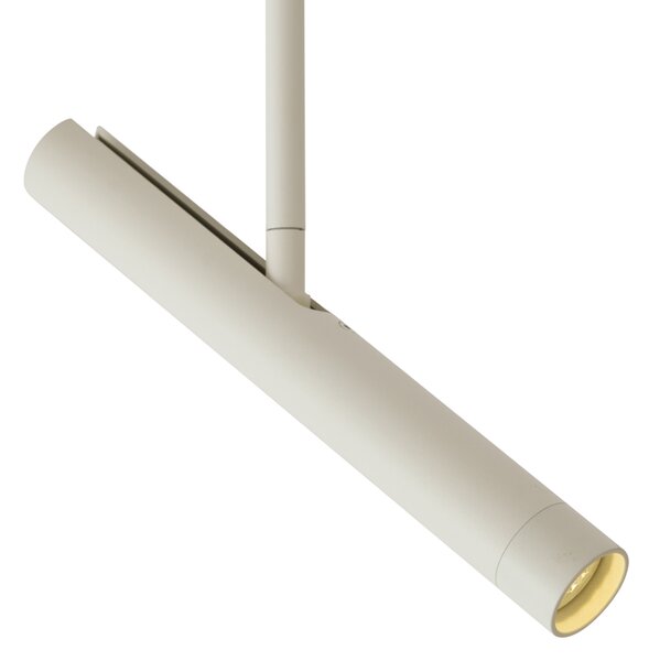 Modern spotlámpa bézs színben fehérrel, 1 fázisú sínrendszerhez - Slimline Avery