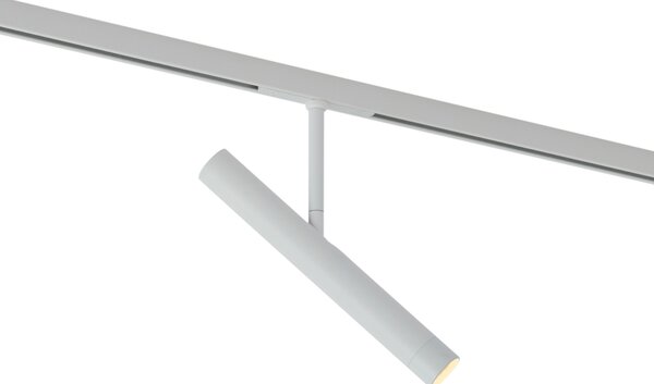 Modern fehér spotlámpa 1 fázisú sínrendszerhez - Slimline Avery