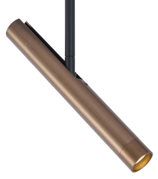 Modern sötét bronz spotlámpa 1 fázisú sínrendszerhez - Slimline Avery