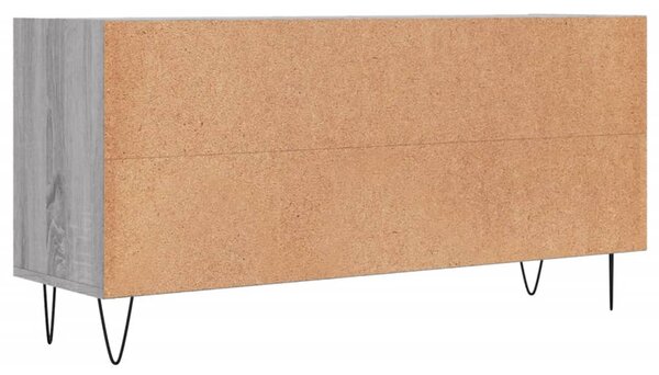 Szürke sonoma színű szerelt fa TV-szekrény 103,5x30x50 cm