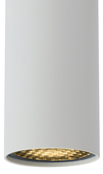 Modern spotlámpa fehér színben 1 fázisú sínrendszerhez GU10 35mm - Slimline Nubee Honey