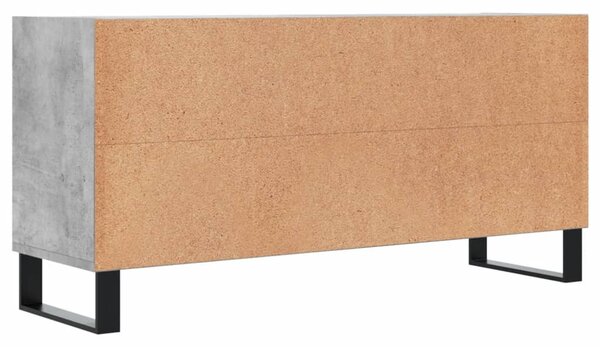 Betonszürke szerelt fa TV-szekrény 103,5x30x50 cm
