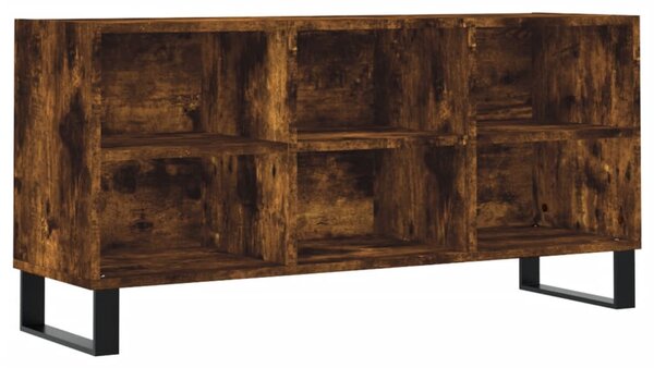 Füstös tölgy színű szerelt fa TV-szekrény 103,5x30x50 cm
