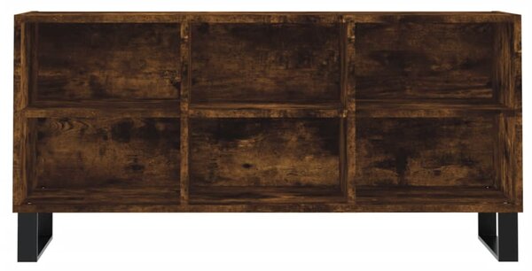 Füstös tölgy színű szerelt fa TV-szekrény 103,5x30x50 cm