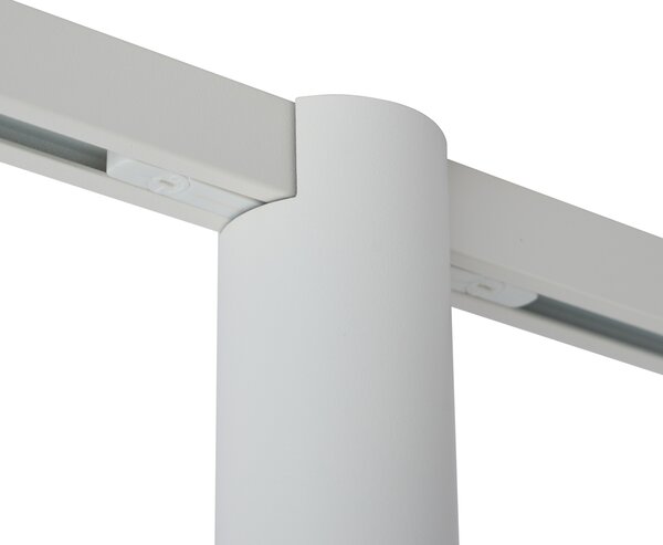Modern spotlámpa fehér színben 1 fázisú sínrendszerhez GU10 35mm - Slimline Nubee Honey