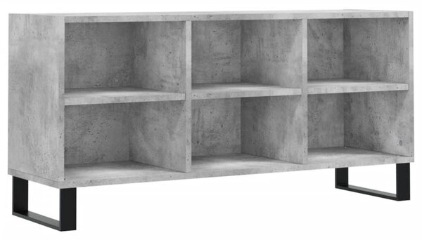 Betonszürke szerelt fa TV-szekrény 103,5x30x50 cm