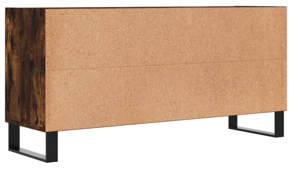 Füstös tölgy színű szerelt fa TV-szekrény 103,5x30x50 cm