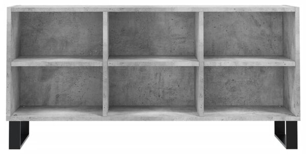 Betonszürke szerelt fa TV-szekrény 103,5x30x50 cm