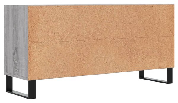 Szürke sonoma színű szerelt fa TV-szekrény 103,5x30x50 cm