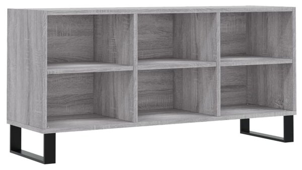 Szürke sonoma színű szerelt fa TV-szekrény 103,5x30x50 cm