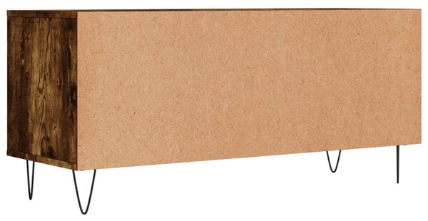 Füstös tölgy színű szerelt fa TV-szekrény 100x34,5x44,5 cm