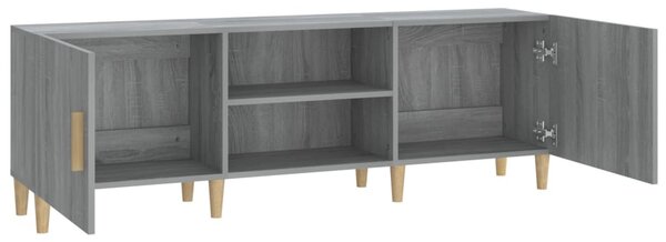 Szürke sonoma színű szerelt fa TV-szekrény 150x30x50 cm