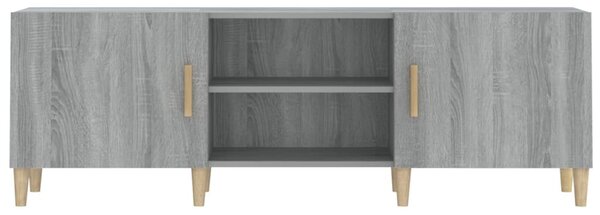 Szürke sonoma színű szerelt fa TV-szekrény 150x30x50 cm