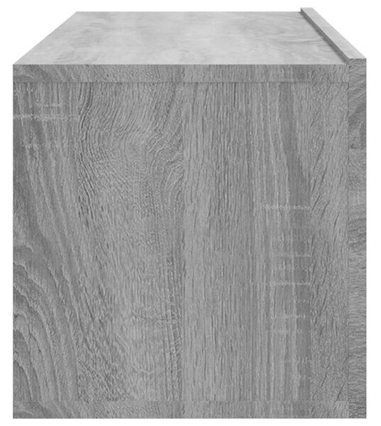 4 db szürke sonoma színű fali TV-szekrény 100 x 30 x 30 cm