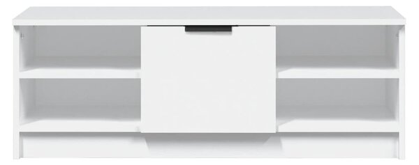 Fehér szerelt fa TV-szekrény 102 x 35,5 x 36,5 cm