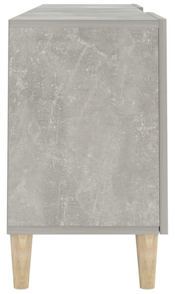 Betonszürke szerelt fa TV-szekrény 150 x 30 x 50 cm