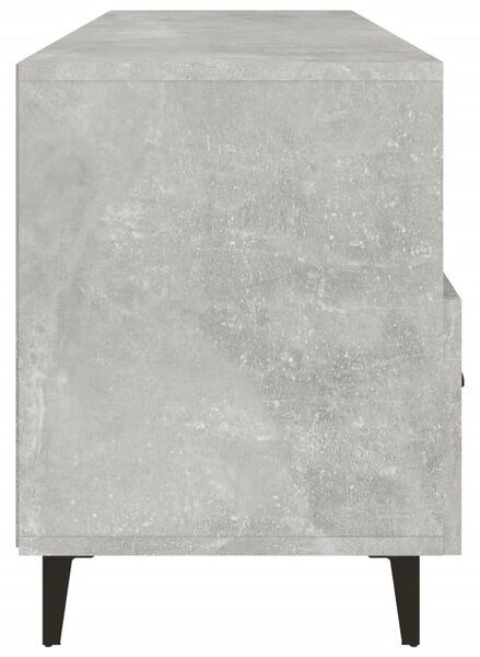 Betonszürke szerelt fa TV-szekrény 102 x 35 x 50 cm