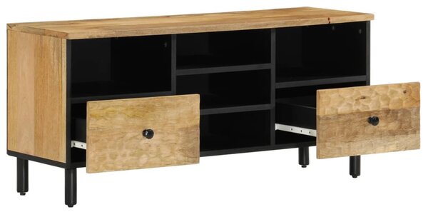 Tömör mangófa TV-szekrény 100 x 33 x 46 cm