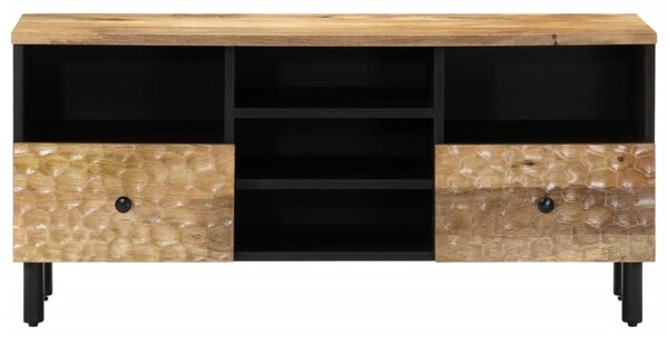 Tömör mangófa TV-szekrény 100 x 33 x 46 cm