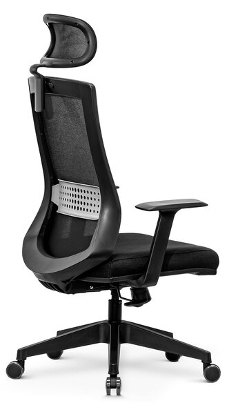 Sool ergonomikus irodai forgószék állítható deréktámasz, fejtámasz, fix karfa, mesh hálós