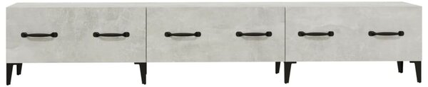 Betonszürke szerelt fa TV-szekrény 150 x 34,5 x 30 cm