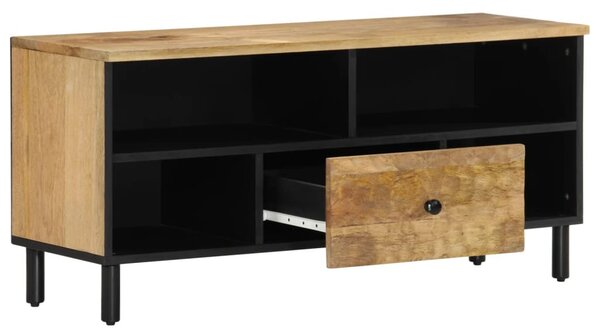 Tömör mangófa TV-szekrény 100 x 33 x 46 cm