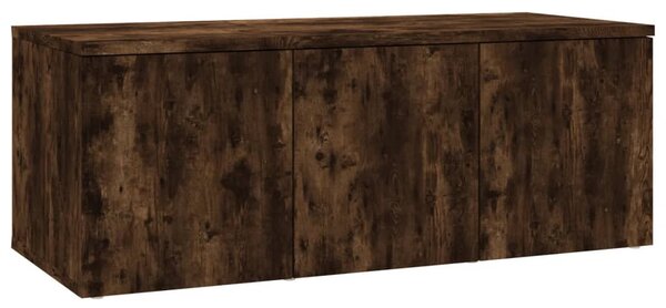 Füstös tölgy színű szerelt fa TV-szekrény 80 x 34 x 30 cm