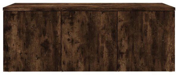 Füstös tölgy színű szerelt fa TV-szekrény 80 x 34 x 30 cm