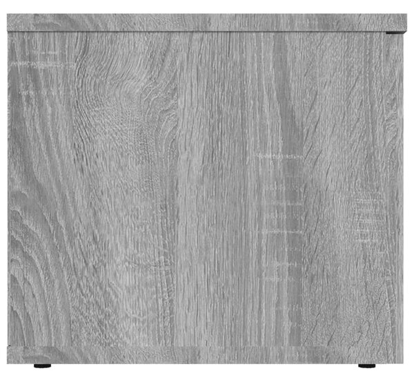 Szürke sonoma színű szerelt fa TV-szekrény 80x34x30 cm