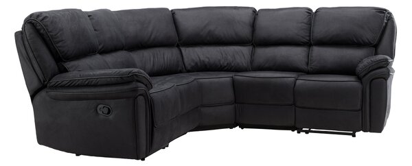 Relax sarokkanapé Dallas 4201, Kárpit, 103x338x338cm, Fekete