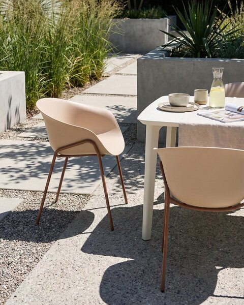 Kétdarabos kerti szék szett METEORA Szintetikus anyag Bézs