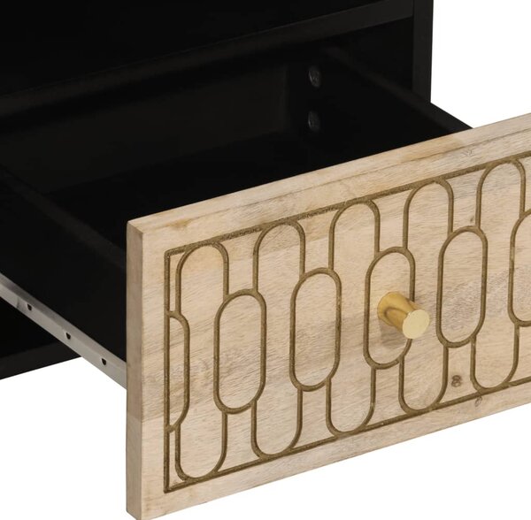 Tömör mangófa TV-szekrény 100 x 33 x 46 cm