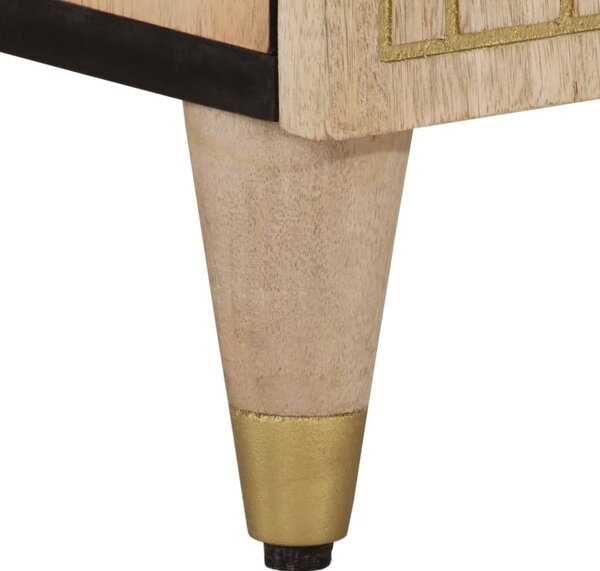 Tömör mangófa TV-szekrény 100 x 33 x 46 cm