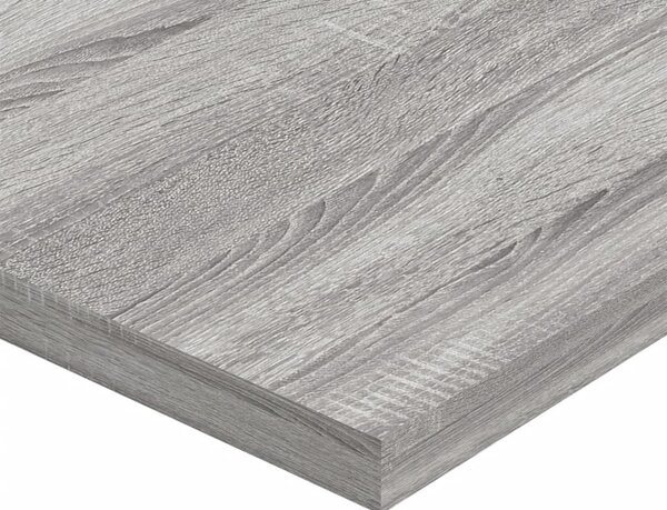 4 db szürke sonoma színű szerelt fa fali polc 60 x 40 x 1,5 cm