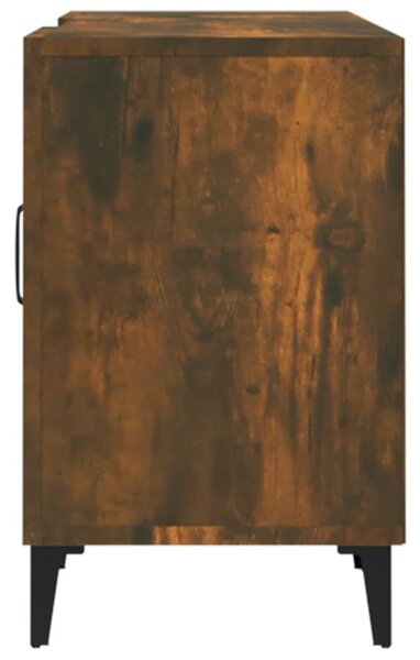 Füstös tölgy színű szerelt fa TV-szekrény 150 x 30 x 44,5 cm