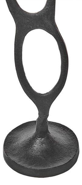 Gyertyatartó háromdarabos szettben BUNI Fém 54/68/84 cm Fekete