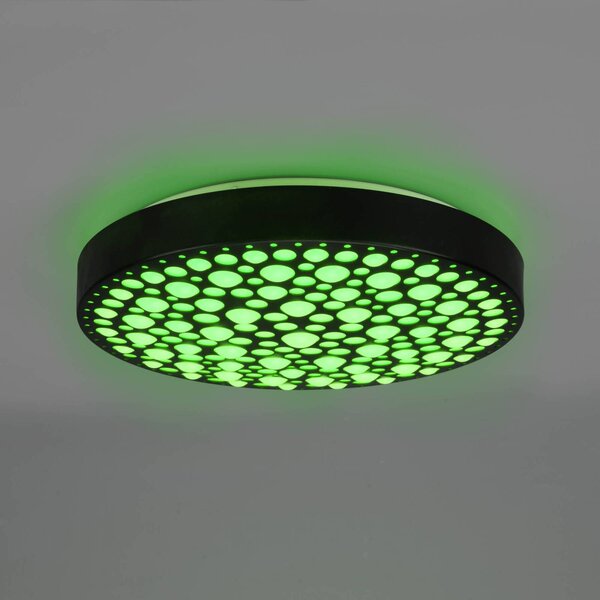 Chizu LED mennyezeti lámpa Ø40,5cm dim. RGB fekete