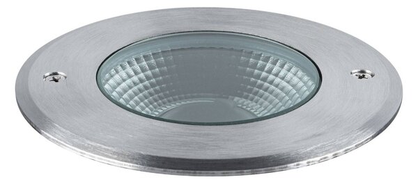 Paulmann Vanea LED padlóbeépített padlófény IP67, Ø 10cm, Alu / szürke / cink, Alumínium, Modern