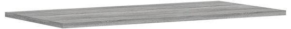 4 db szürke sonoma színű szerelt fa fali polc 80 x 40 x 1,5 cm