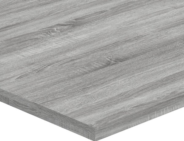 4 db szürke sonoma színű szerelt fa fali polc 80 x 40 x 1,5 cm