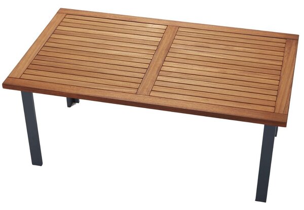 Assento 4-részes Kerti Ülőgarnitúra | Profil: iroko fa – antracit | Szövet: szürke