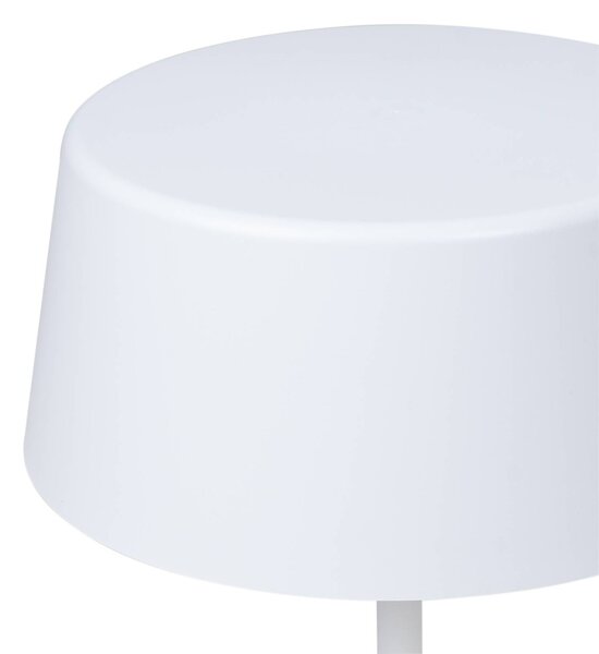 Lindby Milica LED asztali lámpa, fehér, fényerőszabályozható, dimmelhető, Fehér / opál, Nappali / Étkező, fém, Skandináv