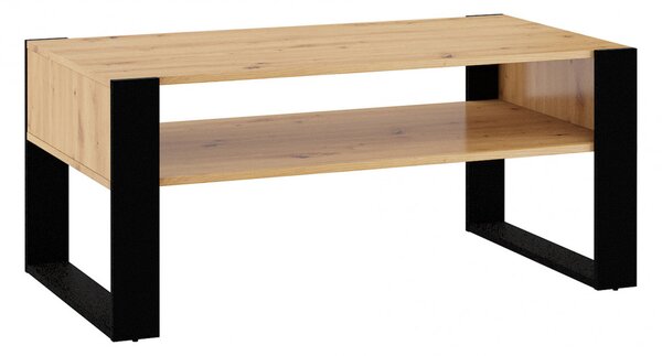 Kézműves Tölgy Dohányzóasztal NUKA F 110x60 cm-es
