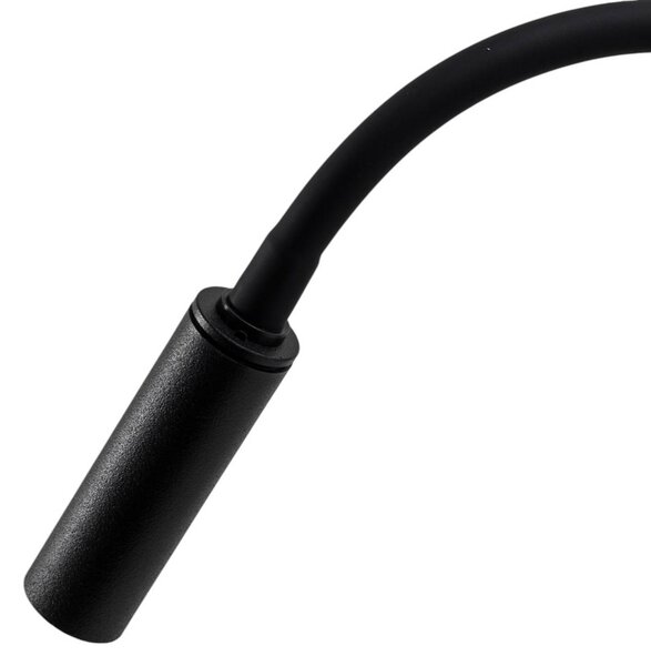TK Lighting Lagos fali lámpa, 45 cm, fekete, olvasólámpa, állítható, G9, Fekete, Hálószoba, fém, Modern
